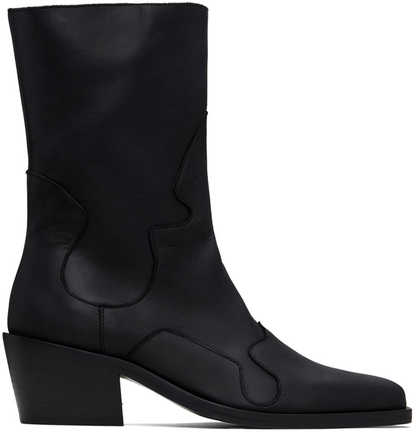 Vaatteet Eckhaus Latta Eckhaus Latta Cowboy Boots Musta | FEKLMCOWB09005