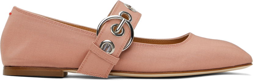 Kengänhoito Aeyde Aeyde Uma Eyelet Ballerina Flats Vaaleanpunainen | A11-FL-RKLS08FL159-SS25-1018-069