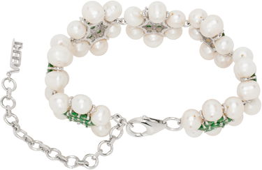 Rannerengas VEERT 'The 42 Pearl Green Flower' Bracelet Metallinen | JLG0014G-WG, 1