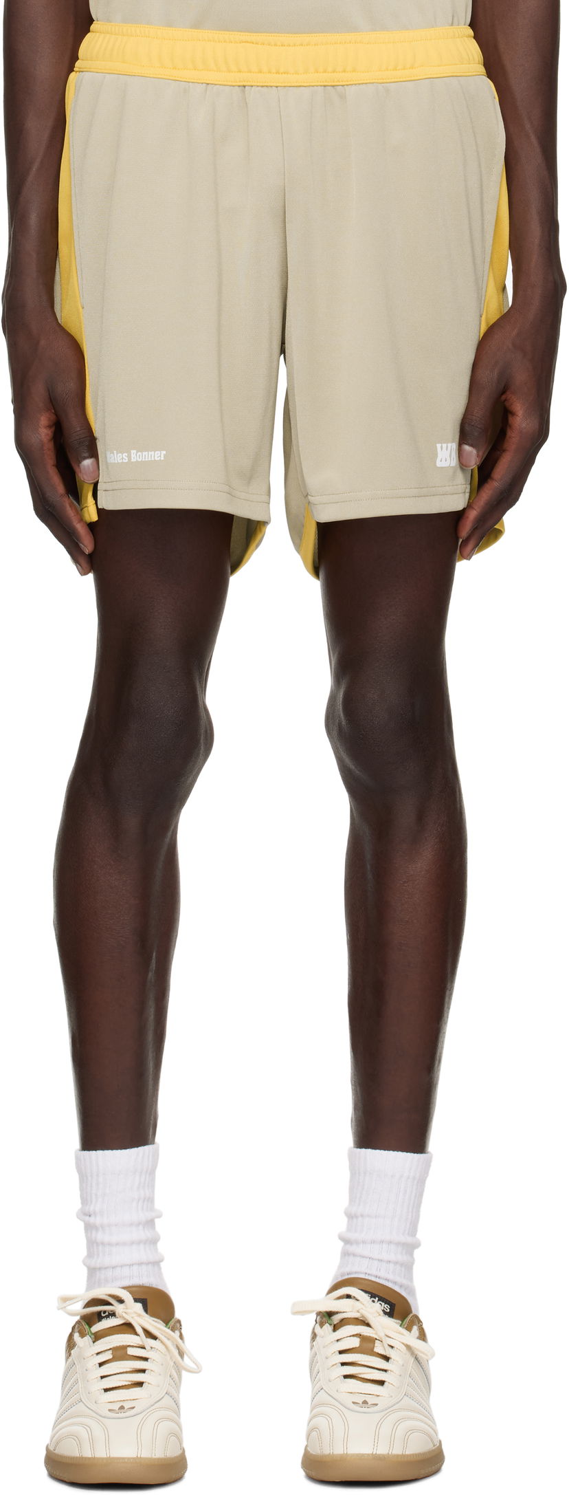 Shortsit Wales Bonner Home Jersey Shorts Beige | US25JE21-PL04-800 TECHNICAL JRSY