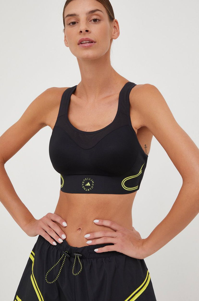 Rintaliivit adidas Originals adidas by Stella McCartney Truepace Sports Bra Musta | HG6856