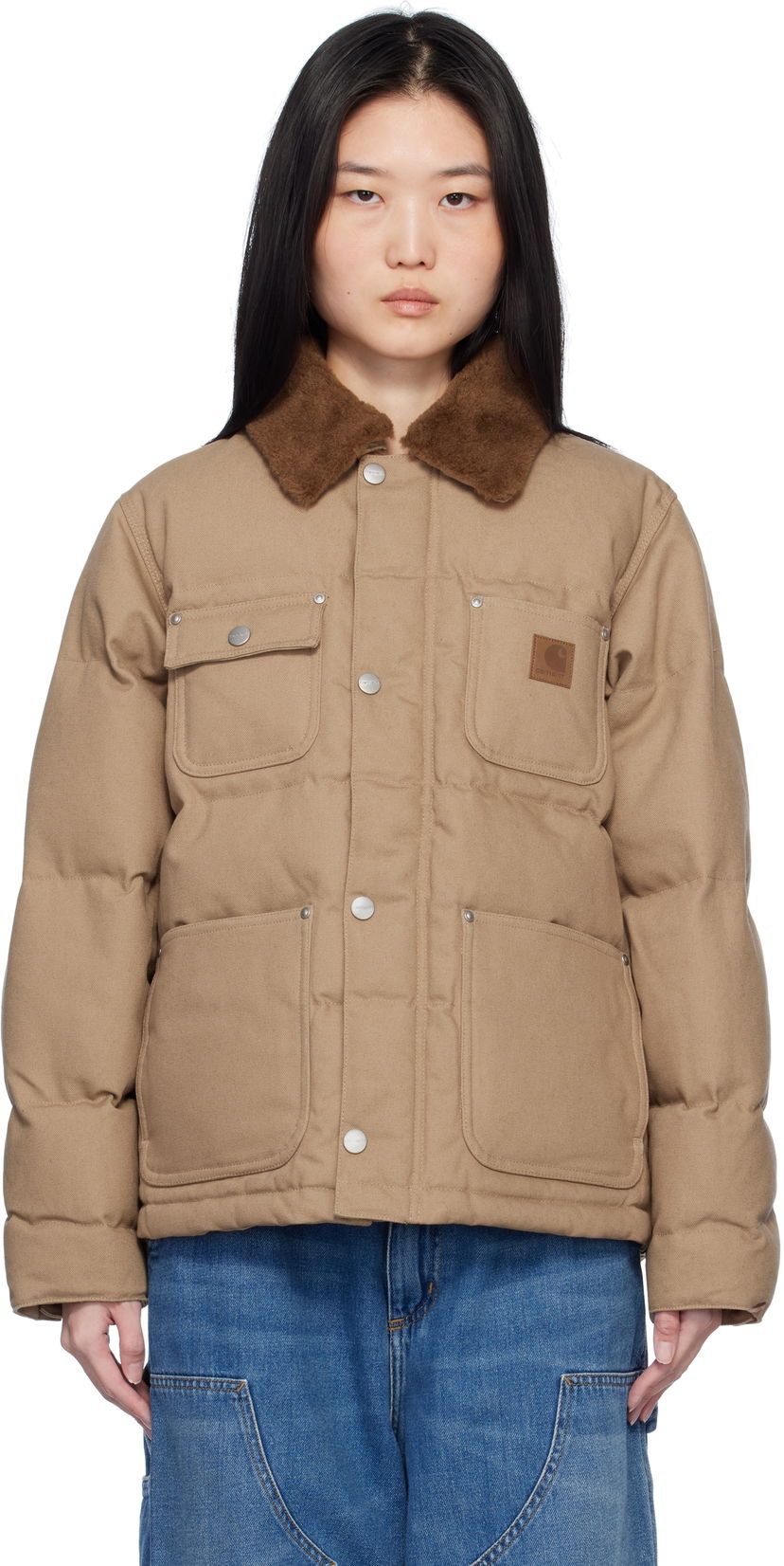 Puffer takki Carhartt WIP Work In Progress Rayley Insulated Jacket Beige | I033906 2FSXX