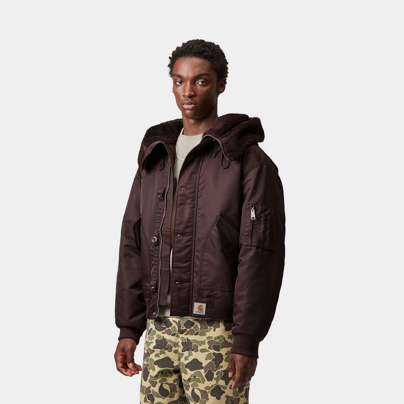 Bomber-takki Carhartt WIP Carhartt WIP HD Oltera Bomber Jacket Ruskea | I035309_9