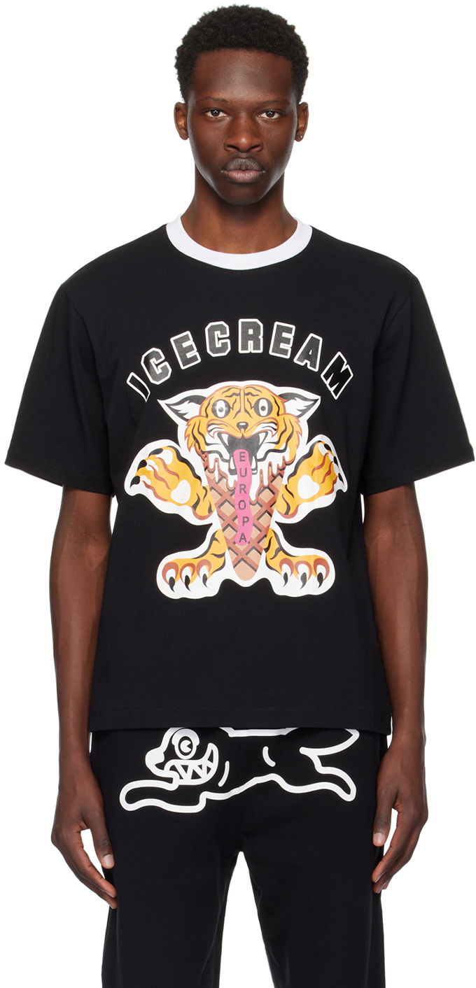T-paita BBC IceCream ICECREAM Tiger Graphic T-Shirt Musta | IC24237