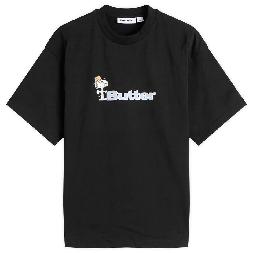 T-paita Butter Goods Peanuts Spike Logo T-Shirt Musta | BGBP240301-BLK