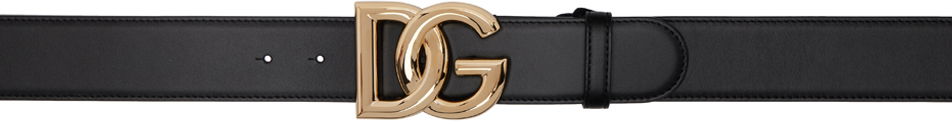Vyöt Dolce & Gabbana Black DG Logo Belt Musta | BE1446 AW576, 0