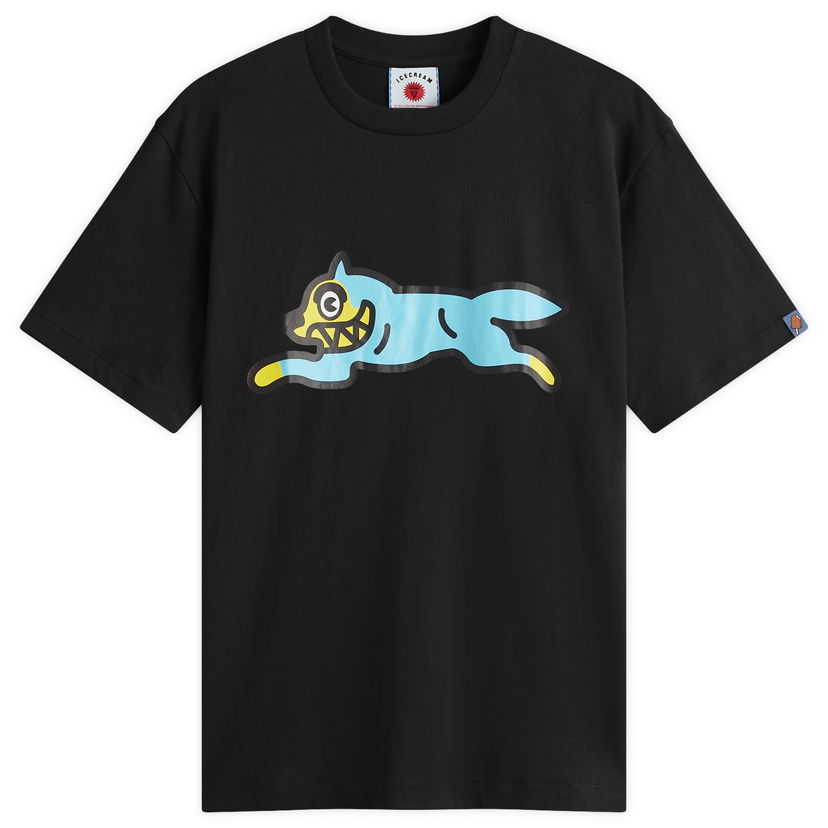 T-paita BBC IceCream ICECREAM Running Dog Graphic Tee, Size Large Musta | IC24236-BLK