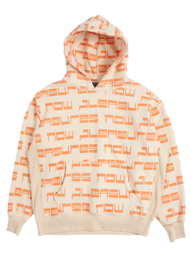 Huppari Pleasures Tier Hoodie Ivory Oranssi | P23SP022-IVORY