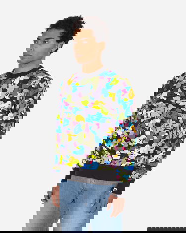 Villapaita BAPE Multi Camo Crewneck Musta | 1G80 113 017 BLACK, 3