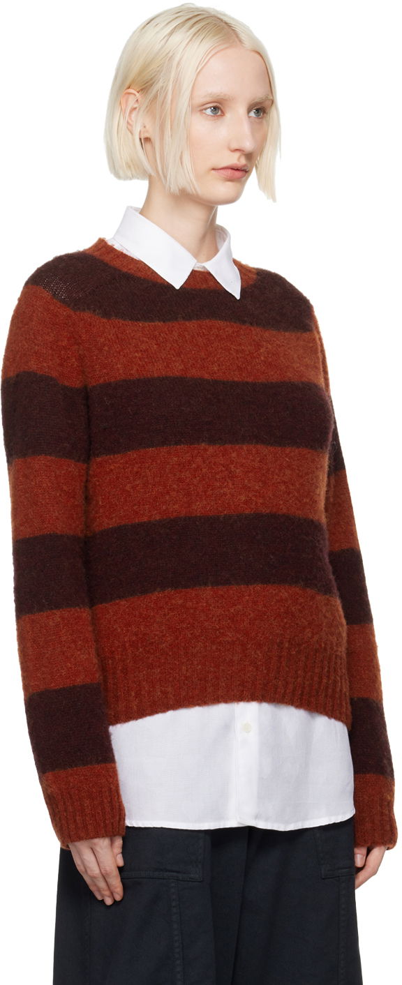 Villapaita YMC YMC Jets Striped Wool Blend Sweater Punainen | Q8XAB, 1