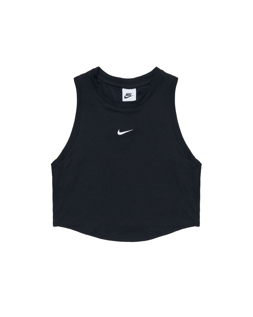 Tankkitoppi Nike WMNS ESSENTIALS RIBBED CROPPED Musta | FB8279-010