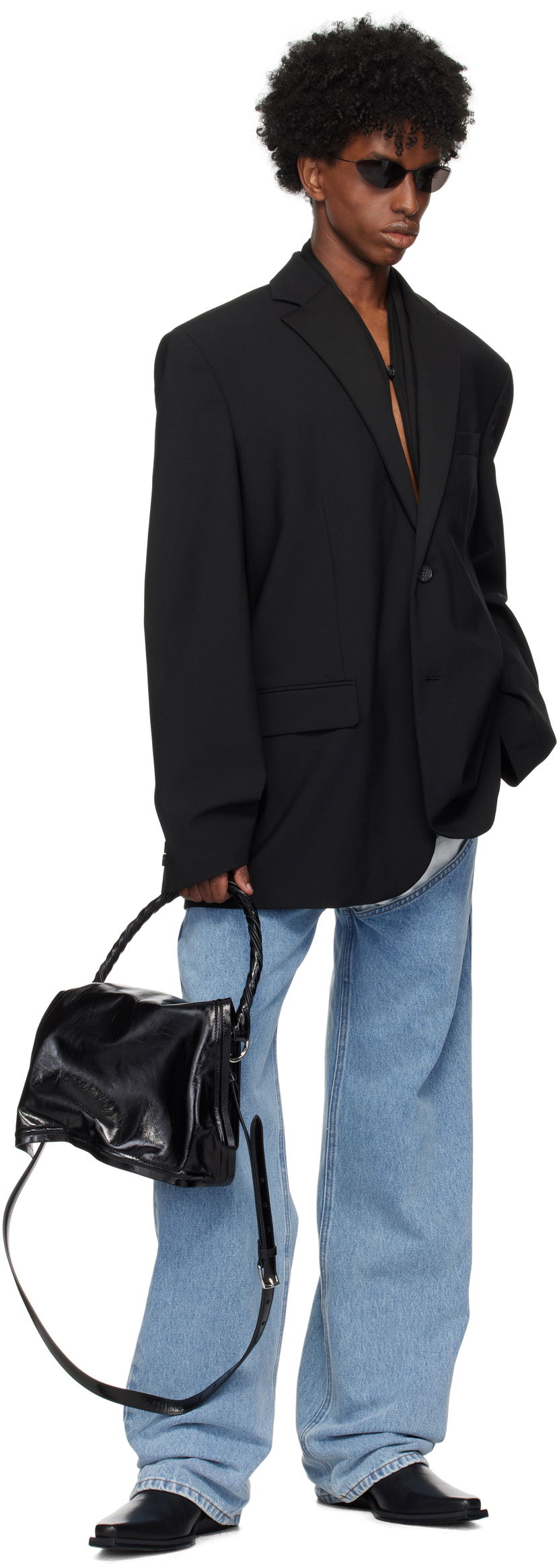 Olkalaukku Y/PROJECT Mini Wire Shoulder Bag Musta | 620BA007