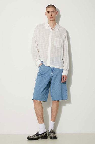 Paita Stampd STAMPD Cropped Oversized Buttondown Shirt Valkoinen | SLA.M3320BD.WHT, 1
