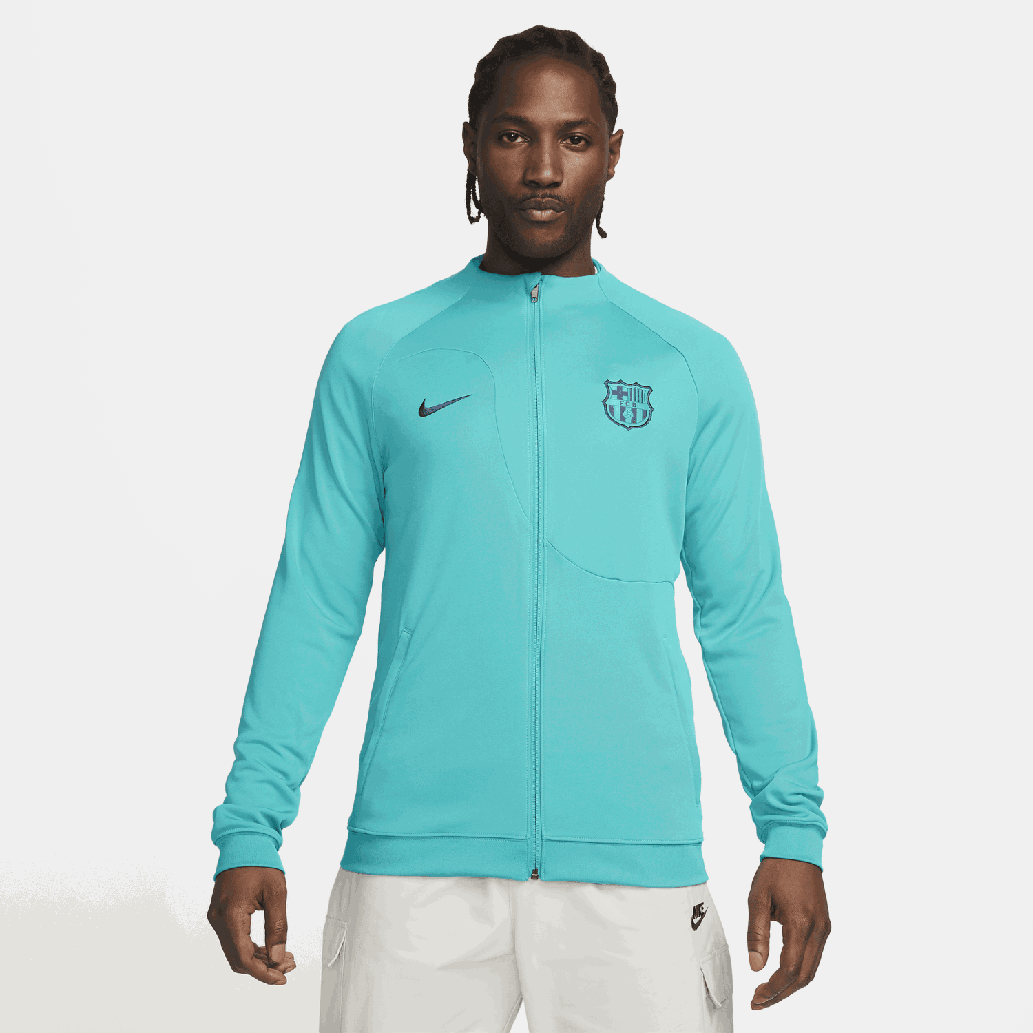 Takki Nike F.C. Barcelona Academy Pro Third Football Knit Jacket Turkoosi | DX8470-300, 0