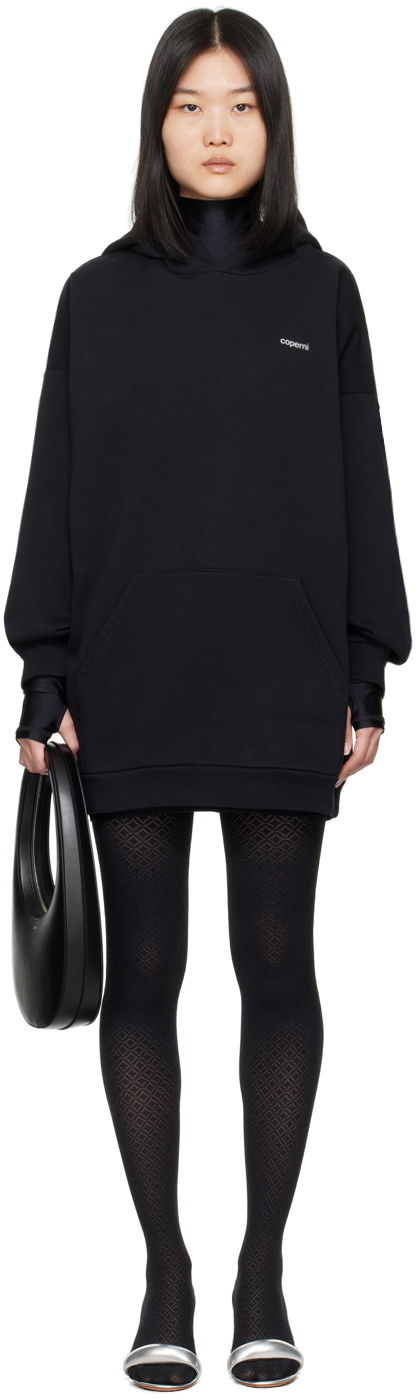Huppari Coperni Coperni Hooded Minidress Musta | COPJS62523