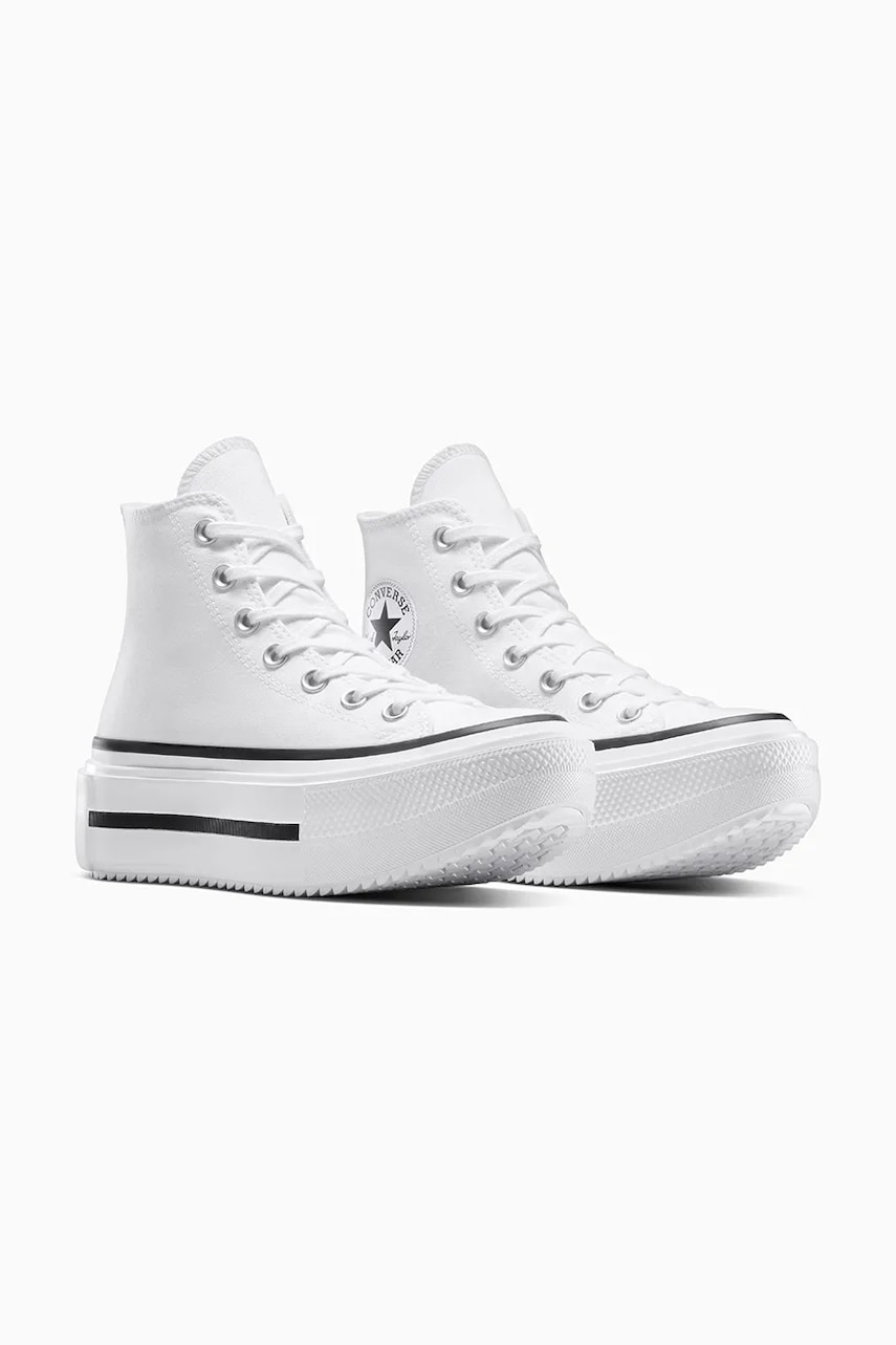 Tennarit ja kengät Converse Converse Chuck Taylor All Star Lift Double Stack Valkoinen | A12976C, 0