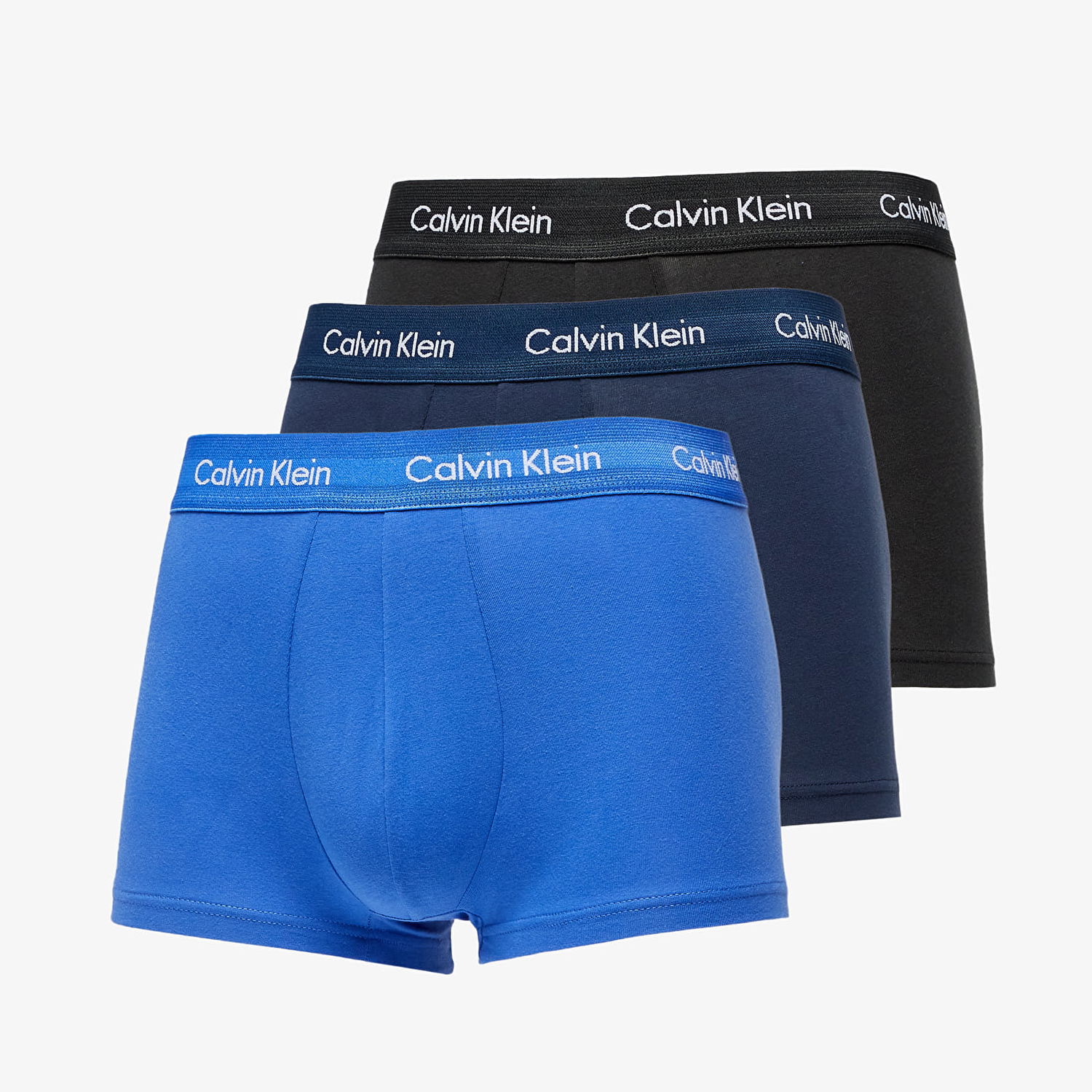 Nyrkkeilijät CALVIN KLEIN Low Rise Trunks 3 Pack Sininen | U2664G-4KU, 0