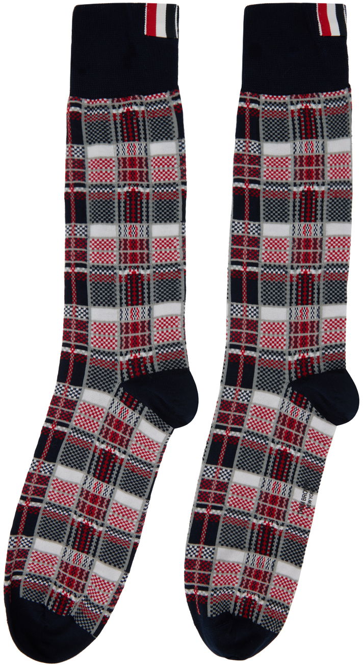 Sukat Thom Browne Thom Browne Check Socks Monivärinen | MAS155A-Y3012, 1