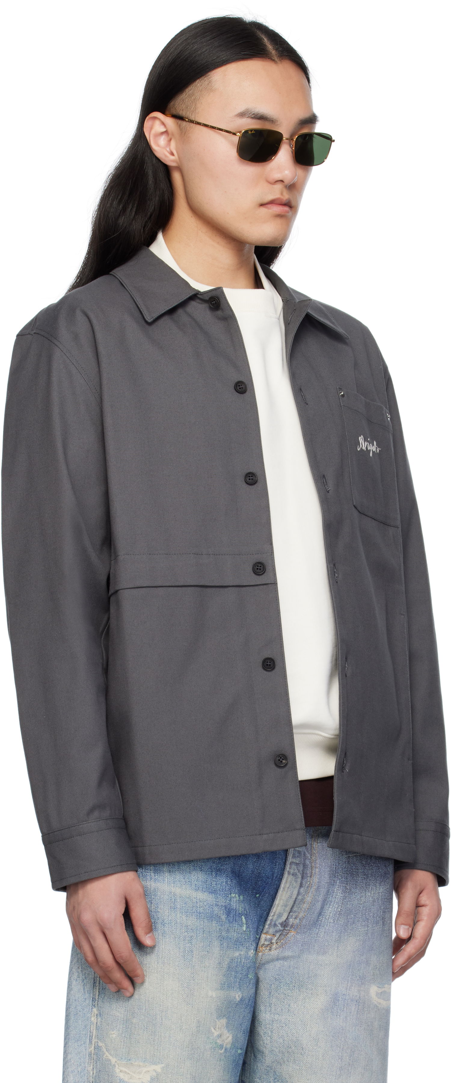 Paita AXEL ARIGATO Axel Arigato Rowe Canvas Overshirt Harmaa | A2917002, 1