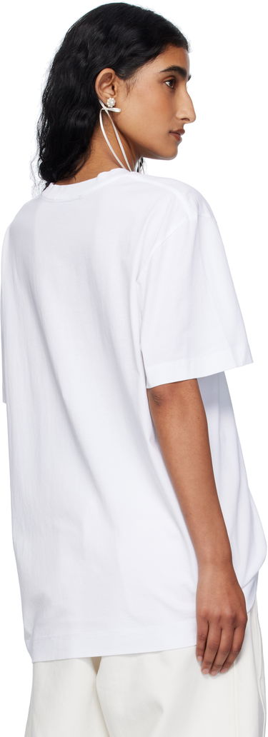 T-paita Simone Rocha Simone Rocha Ribbon Bow Tail T-shirt Valkoinen | 5195P55-W 0569, 2