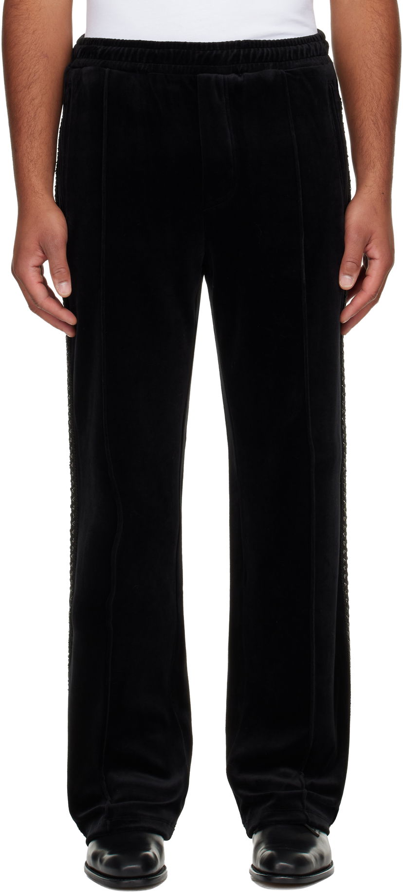 Verryttelyhousut Andersson Bell Velvet Track Pants Musta | apa854u