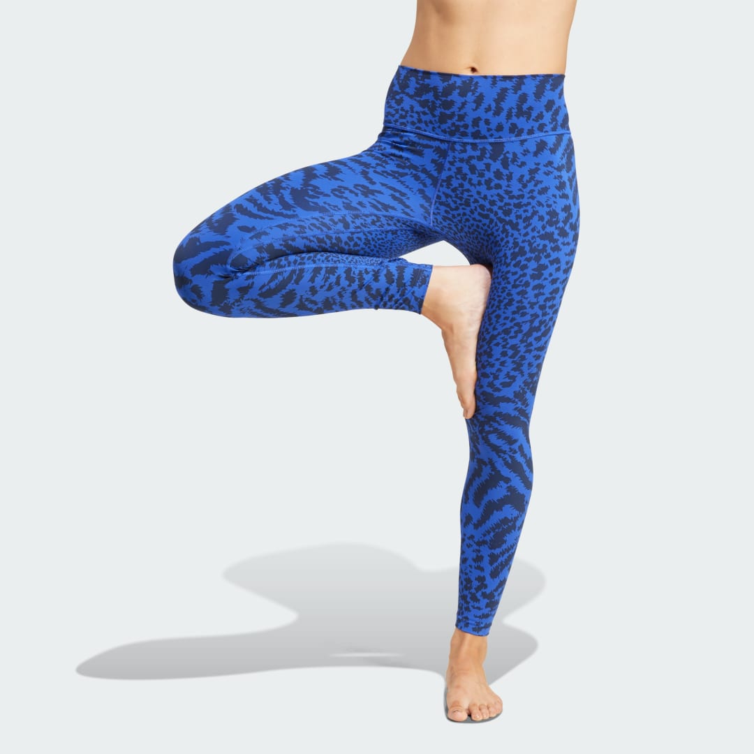 Leggingsit adidas Performance All Me Allover Print 7/8 Leggings Sininen | JD7184, 0