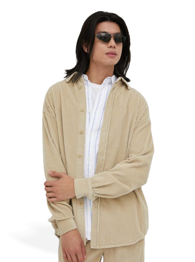 Paita American Vintage Corduroy Shirt Beige | MPADO06