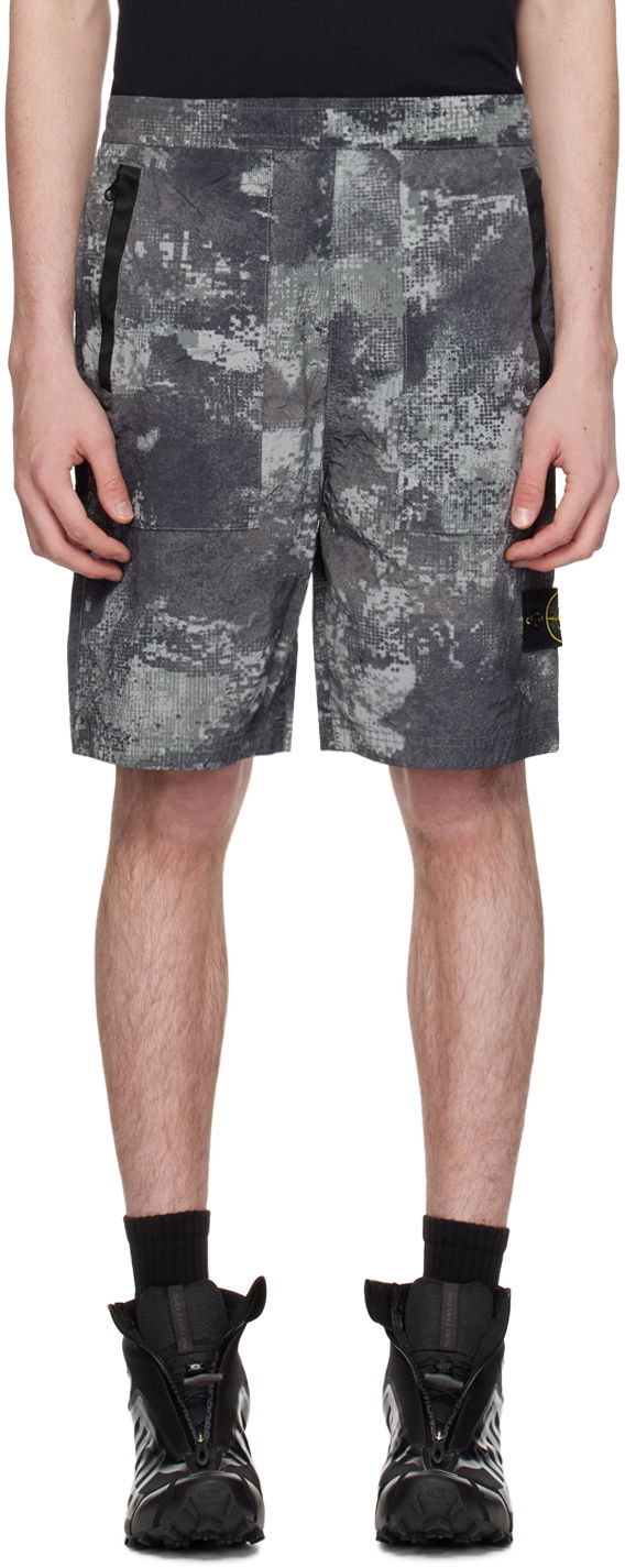 Shortsit Stone Island Drawstring Shorts Harmaa | 8015L20E1