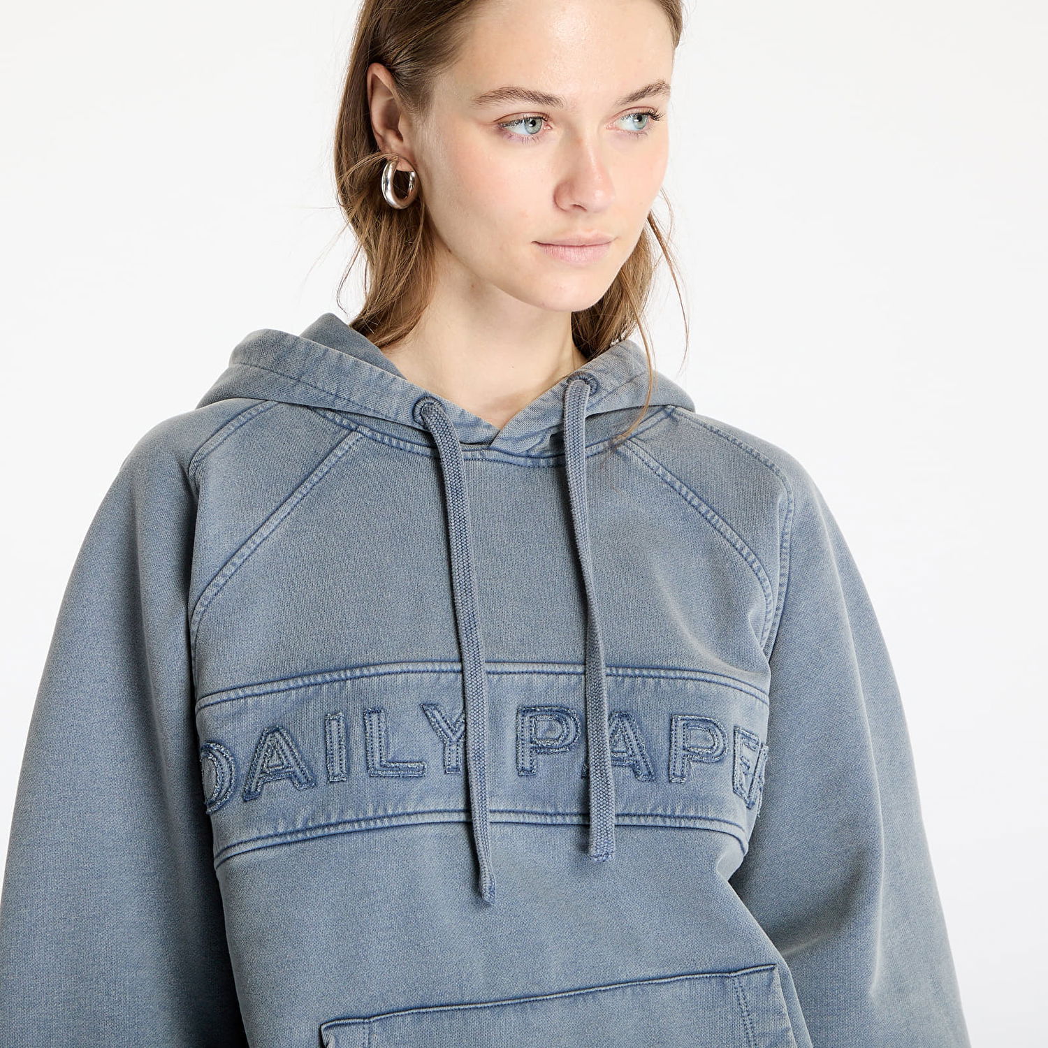 Huppari DAILY PAPER Daily Paper Garment Wash Hoodie Sininen | 2511164, 1