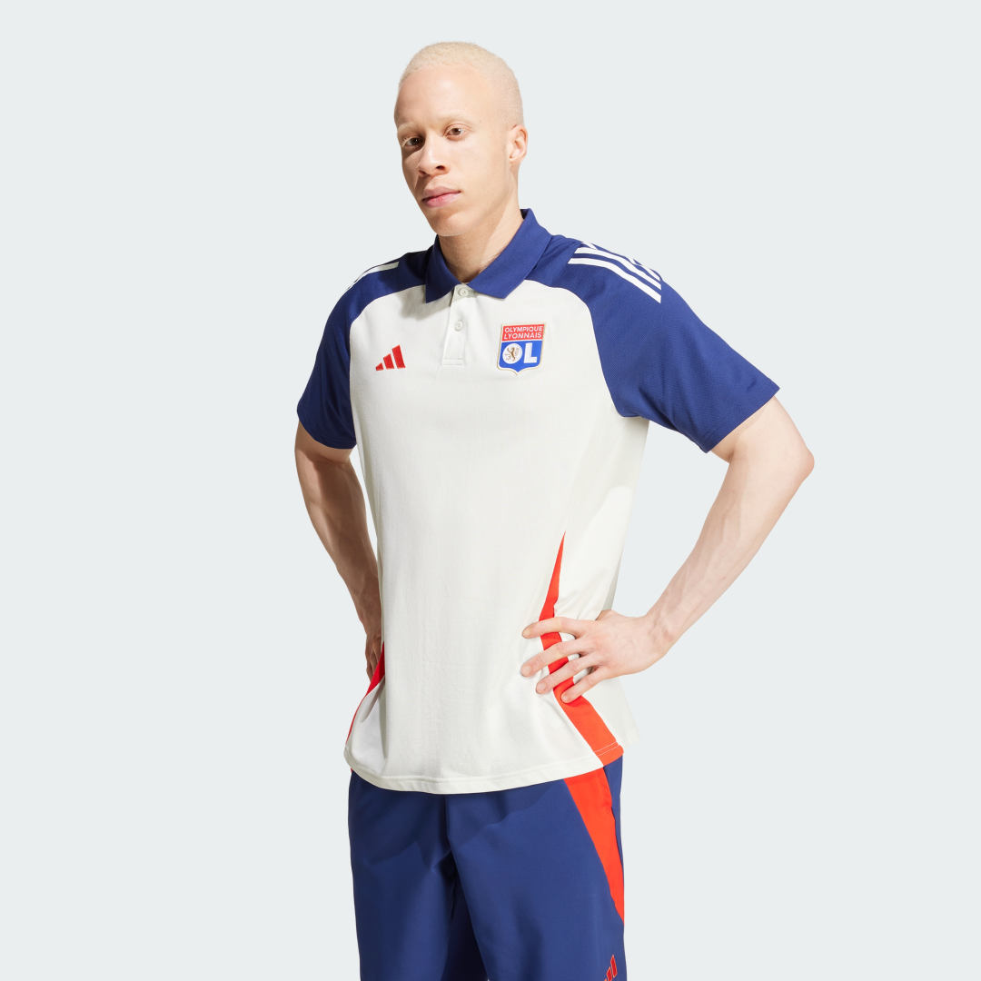 Poolopaita adidas Performance Olympique Lyonnais Tiro Polo Shirt Valkoinen | IT5169, 0
