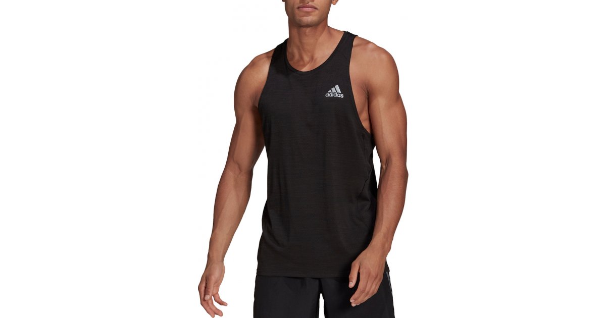 Tankkitoppi adidas Performance Tee Runner Musta | gn2164, 1