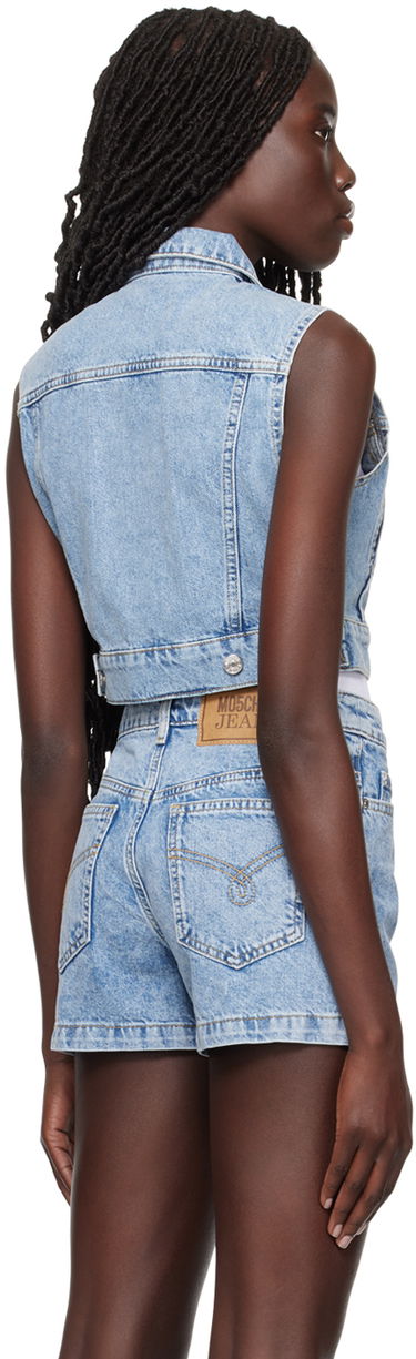 Liivi Moschino Moschino Jeans Faded Denim Vest Sininen | 0505 3236, 2