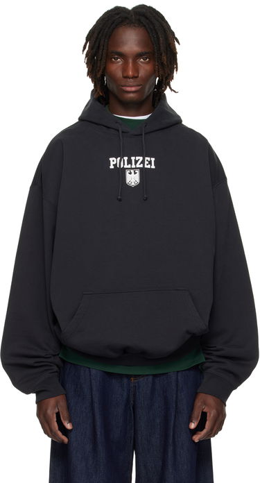 Huppari VETEMENTS VETEMENTS Oversized 'Polizei' Hoodie Musta | UH76HD300B, 0