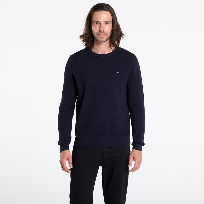 Villapaita Tommy Hilfiger Tommy Hilfiger Essential Structure Sweatshirt Tummansininen | MW0MW36347 DW5