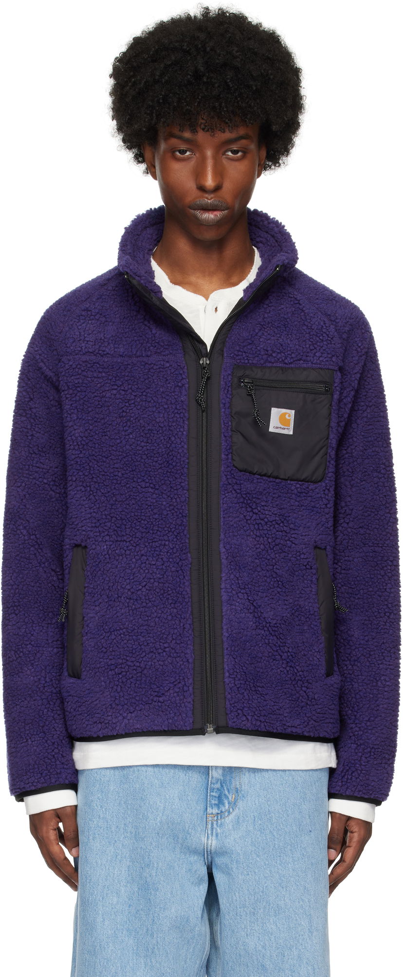 Huppari Carhartt WIP Prentis Liner Fleece Jacket Tummansininen | I025120