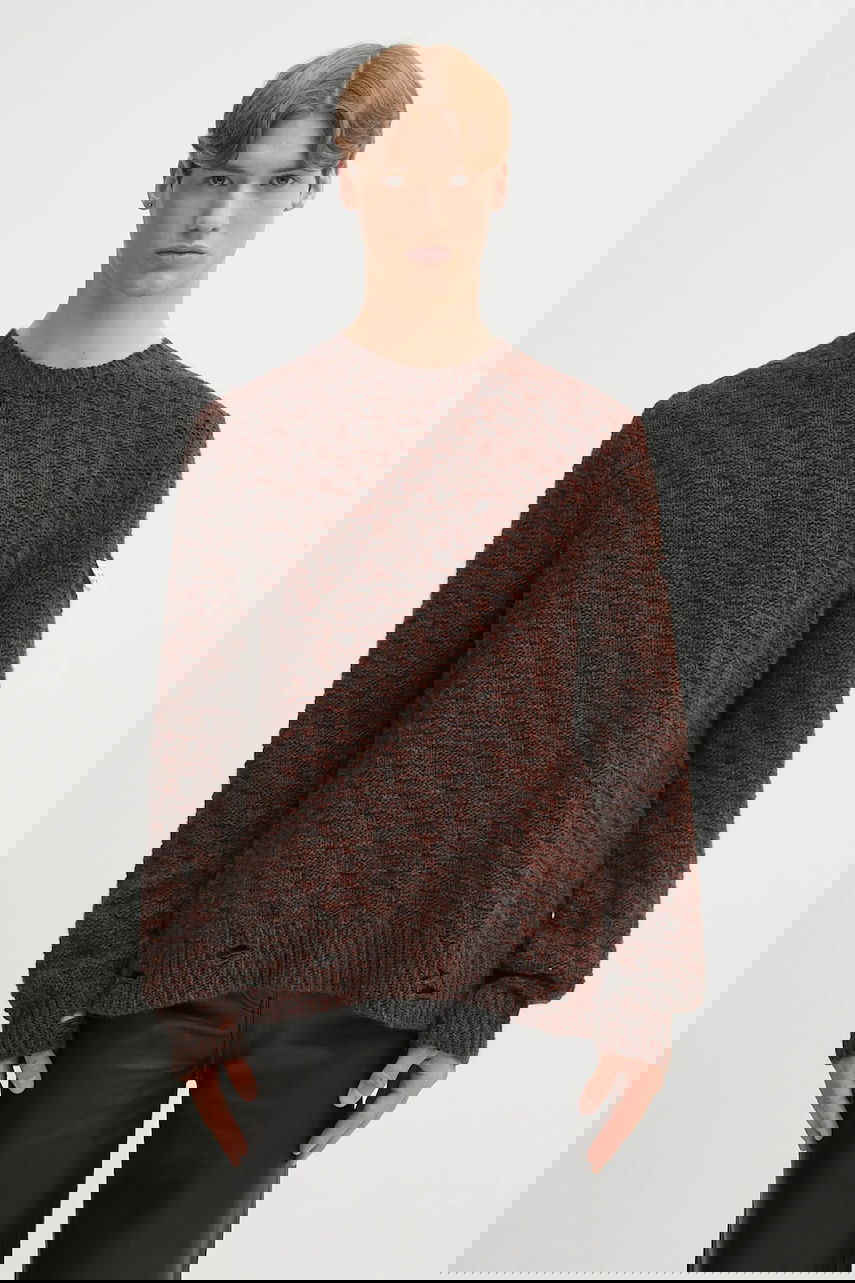 Villapaita Maison Margiela Textured Distressed Crewneck Knit Sweater Monivärinen | SH2HL0034.M13174.961, 0
