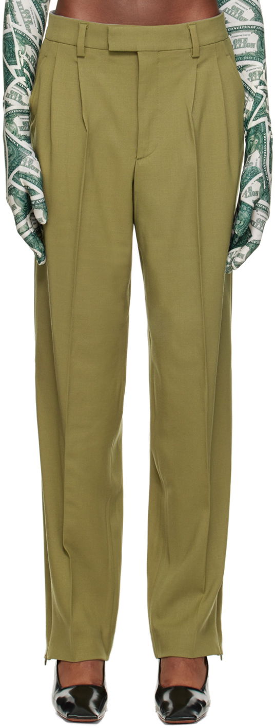 Housut VETEMENTS Two-Pleat Trousers Vihreä | VL14PA220K