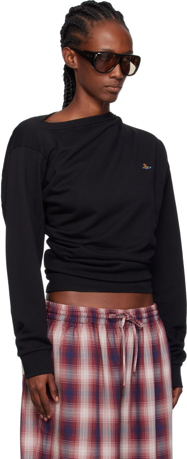 Huppari Vivienne Westwood Vivienne Westwood Hebo Draped Sweatshirt Violetti | 3I010015-J006O-, 4