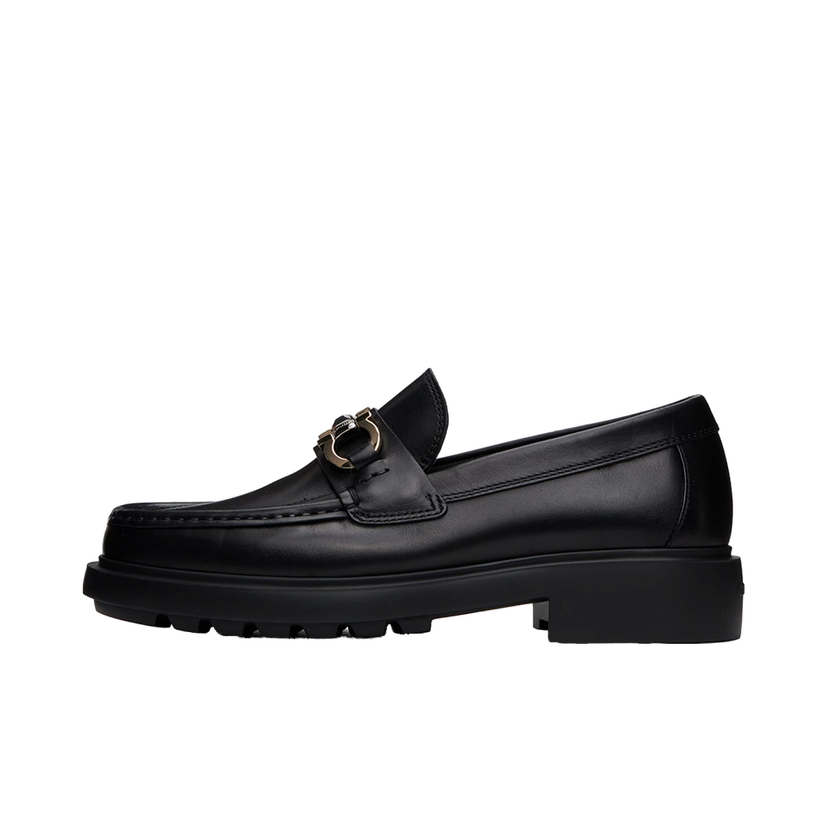 Tennarit ja kengät FERRAGAMO Hardware Leather Loafers Musta | 768108