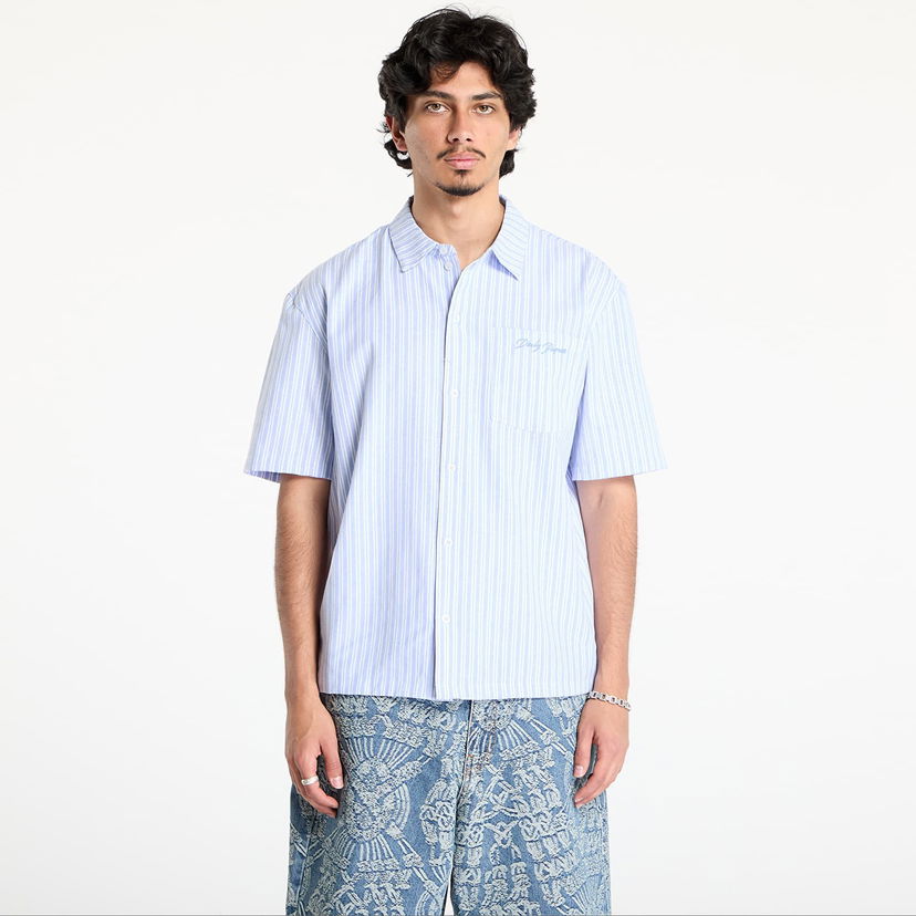 Paita DAILY PAPER Daily Paper Stripe Short Sleeve Shirt Sininen | 2513016