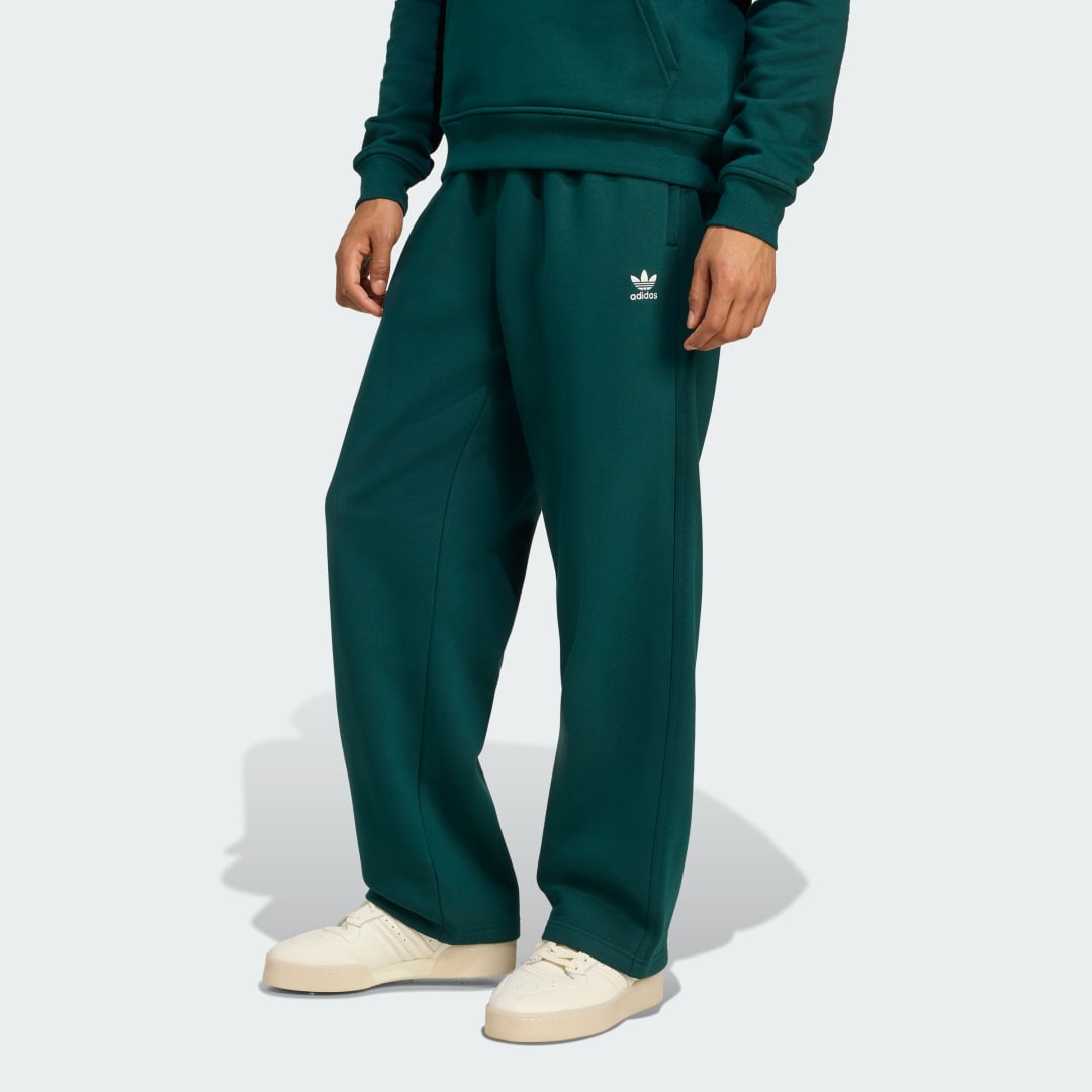 Verryttelyhousut adidas Performance Trefoil Essentials Open Hem Pants Vihreä | KA0507, 0