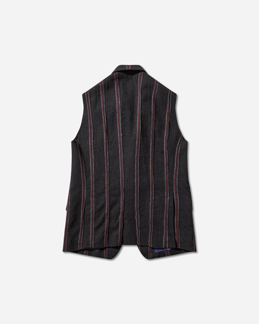 Liivi Needles Striped Tweed Sleeveless Jacket Monivärinen | RW133 GREY