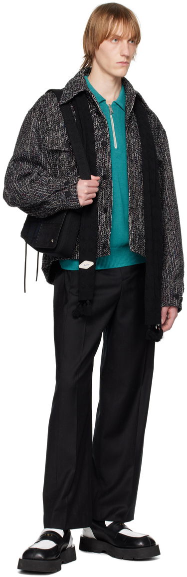 Huivi ADER ERROR Knitted Scarf with Tassels Musta | BMADSSAC0402BK, 4
