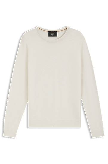 Villapaita BOSS Regular-fit cashmere sweater Valkoinen | 50500698