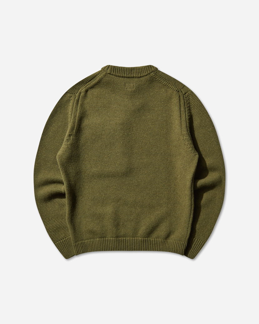 Villapaita C.P. Company Lambswool Crewneck Sweater Vihreä | 19CMKN244A-110149M 652