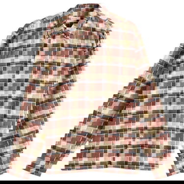 Paita Universal Works Universal Works Lazy Day Check Shirt, Large Ruskea | P31205-YRB, 1