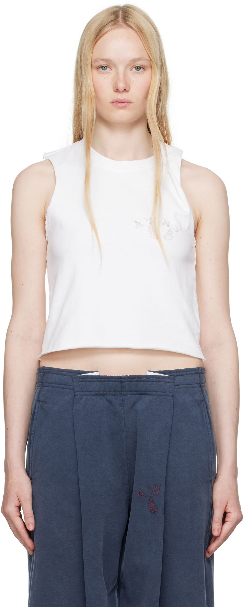 Tankkitoppi Alexander Wang Alexander Wang.t Muscle Tank Top Valkoinen | 4CC2251566