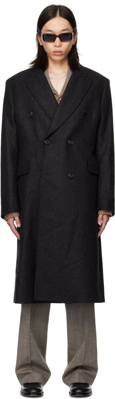 Takit OUR LEGACY OUR LEGACY Whale Double-Breasted Coat Musta | M4251WG, 0