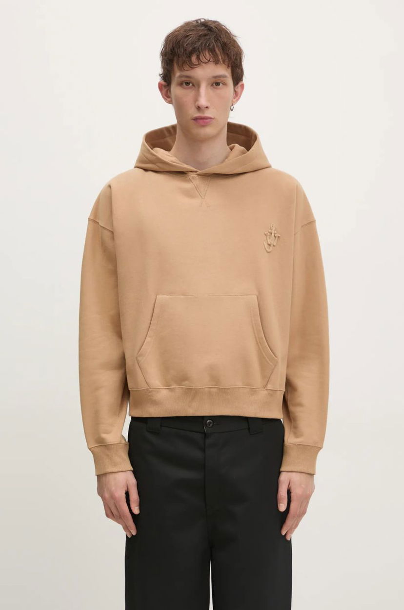 Huppari JW Anderson JW Anderson Anchor Logo Hoodie Ruskea | JW0183.PG1631.132