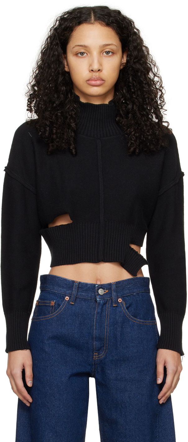 Villapaita Maison Margiela MM6 Boxy Sweater Musta | S52HA0285 S18444